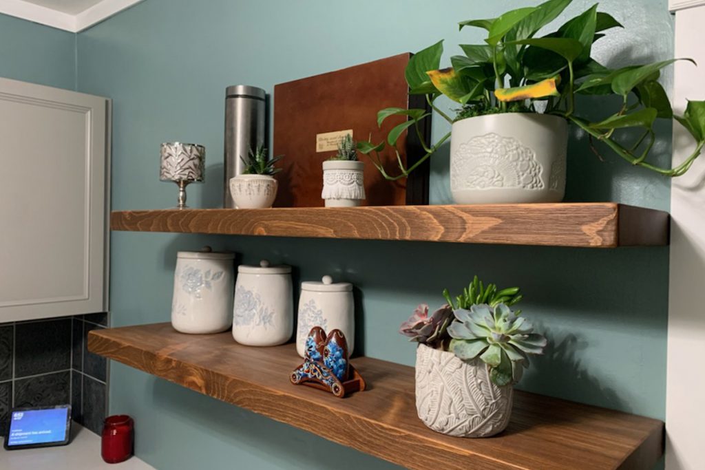 Best Way To Organize—HEAVYDUTY RECLAIMED Rustic Wood Floating Shelves All Thing Reviews