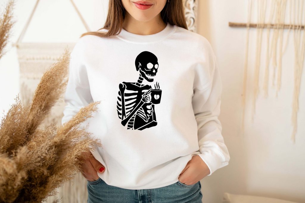 Hot Coffee Skeleton Sweatshirt: A Comfortable And Stylish Sweatshirt
