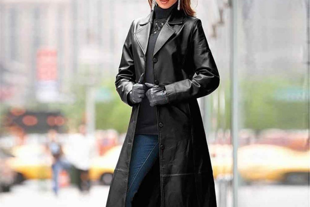 Buying A Dennis Basso Faux Leather Double Breasted Blazer.